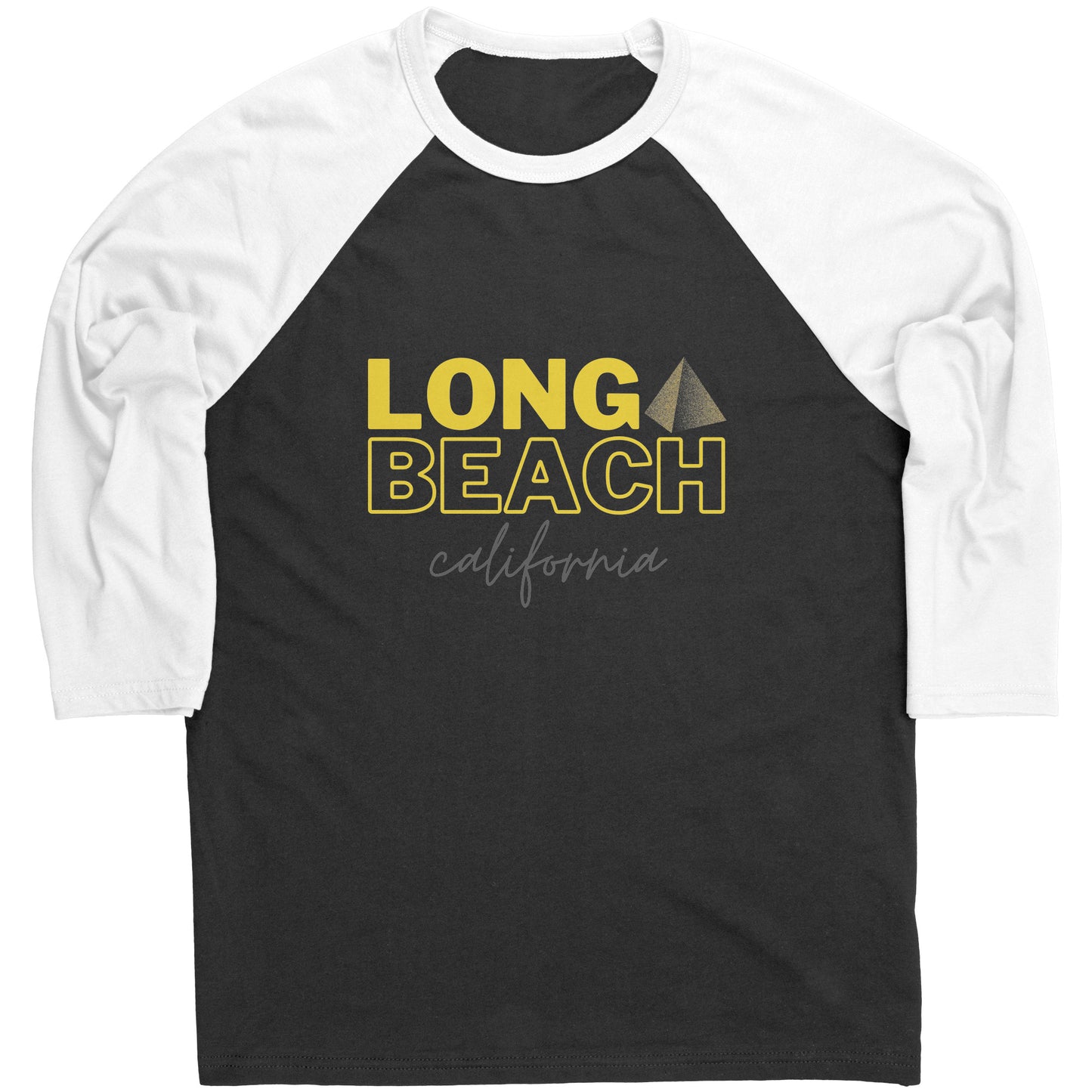 Long Beach CA Mens Baseball Tee