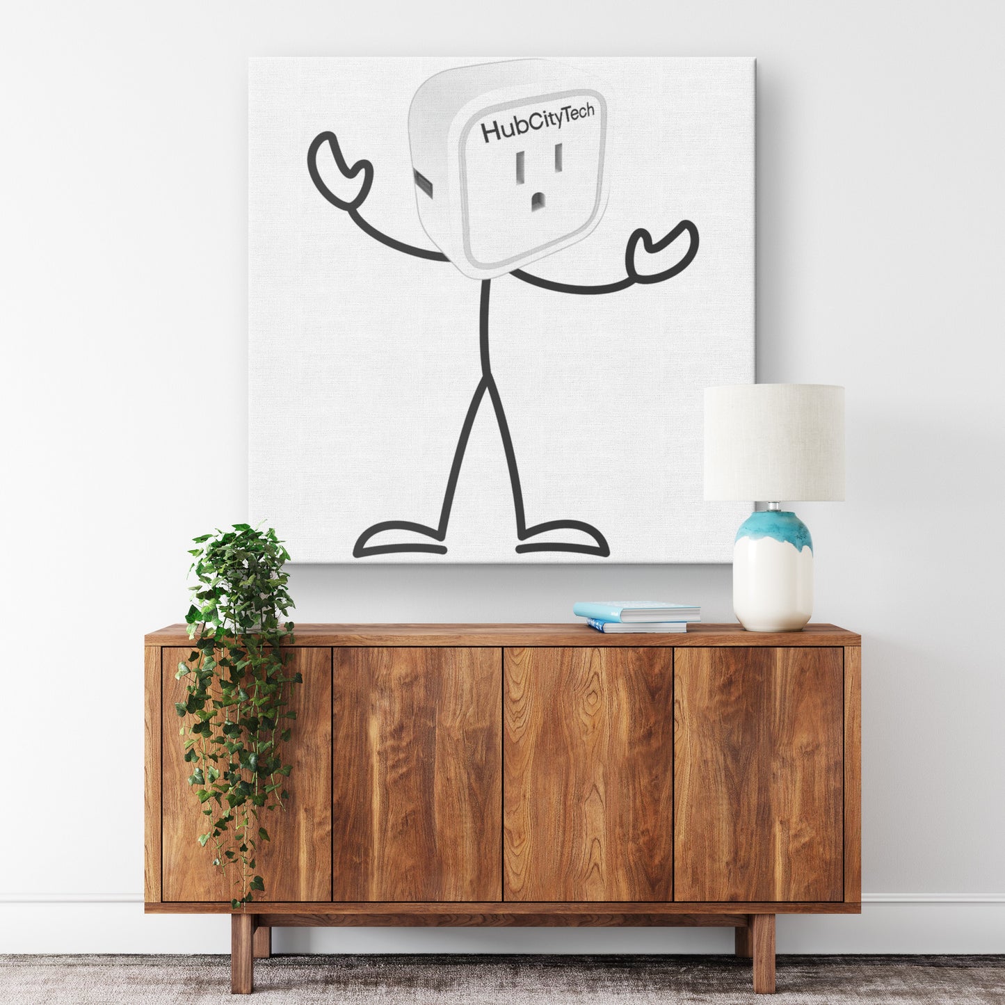 Pluggy Canvas Art