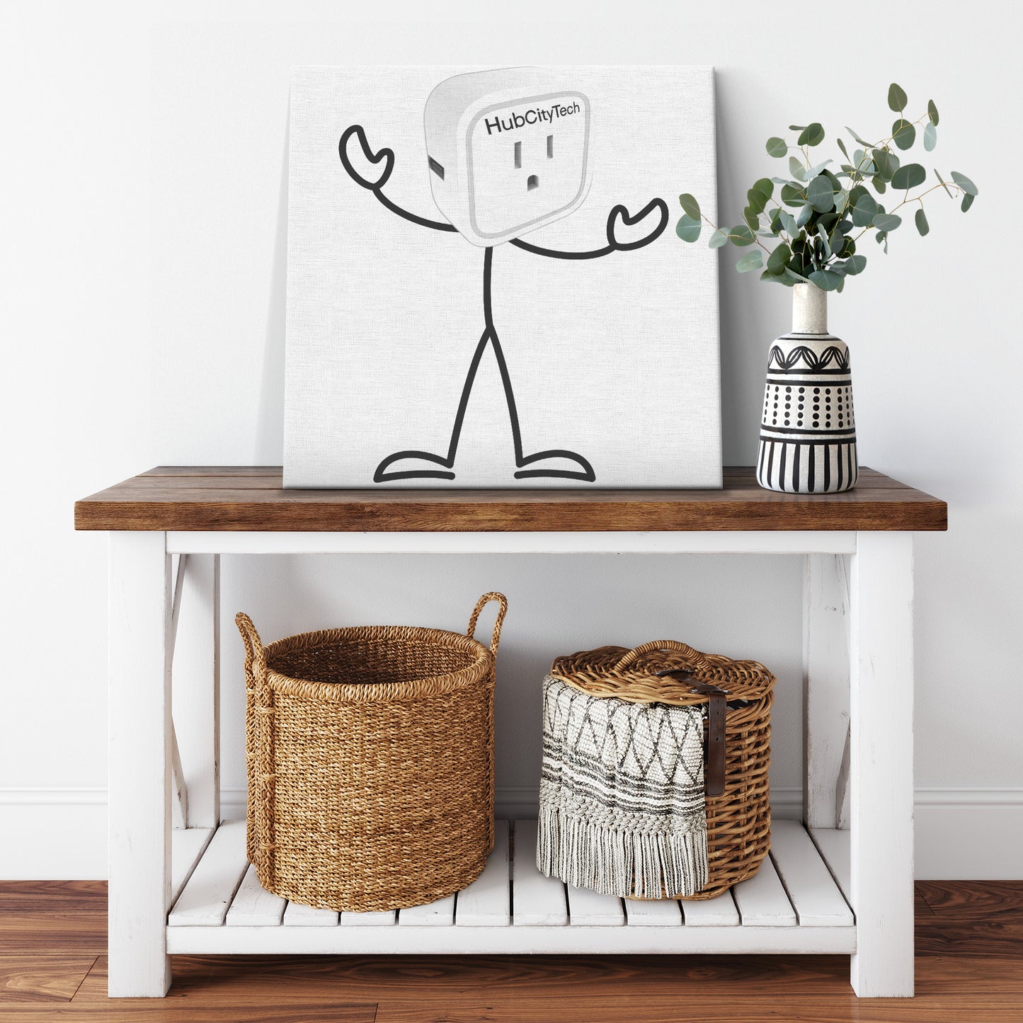 Pluggy Canvas Art